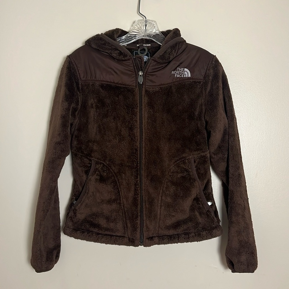 The‎ North Face Brown Oso Hooded Full Zip Fleece Jacket Size XS Casual School